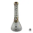 Designer Monogrammed Weed Leaf Beaker Bong