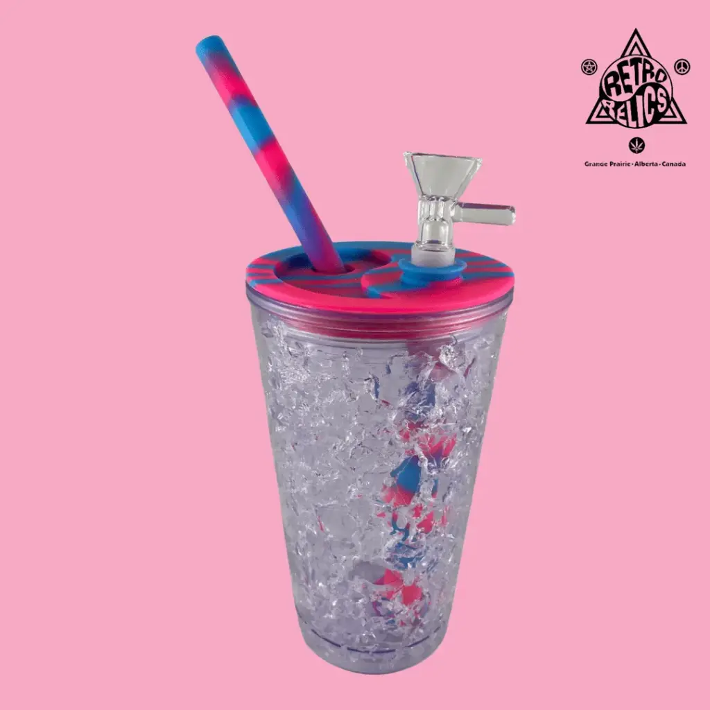 Silicone & Acrylic Hybrid Freeze Cup Water Pipe