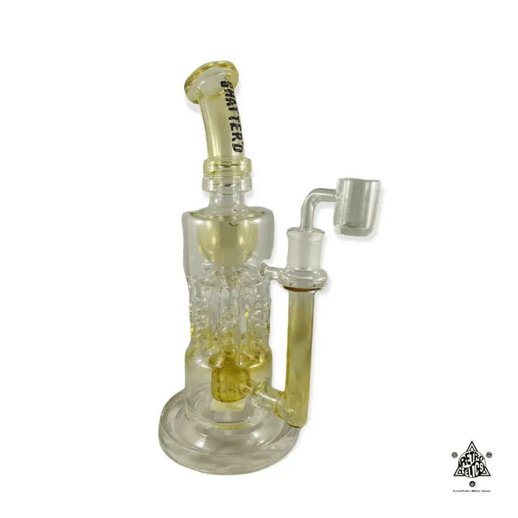 Shatter'd Glassworks-Fumed  Pillar Recycler Rig