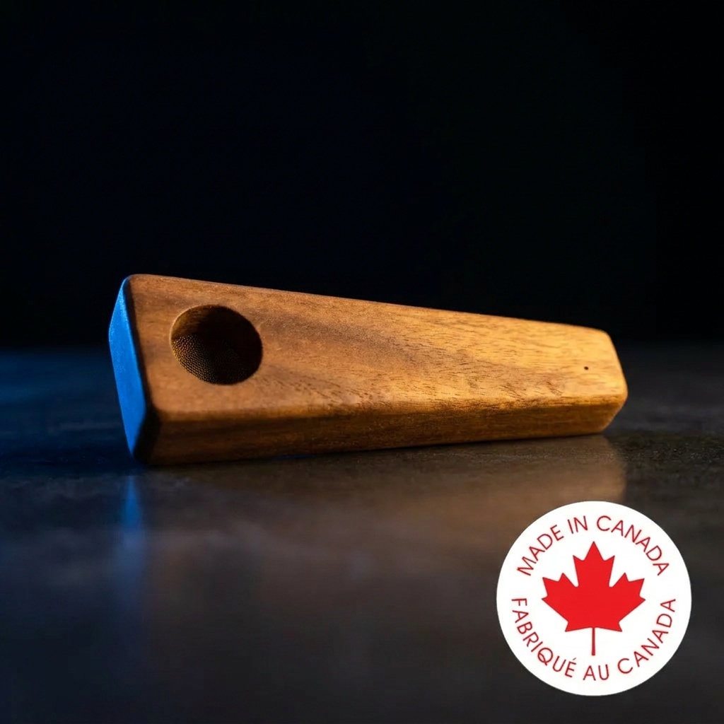 Natural Edge India Wood Pipe