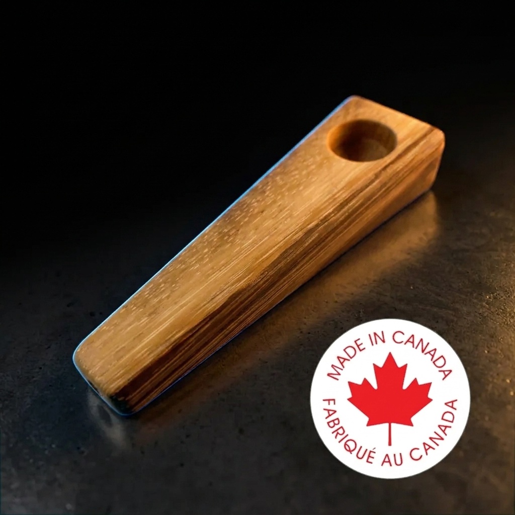 Natural Edge Zebrawood Pipe