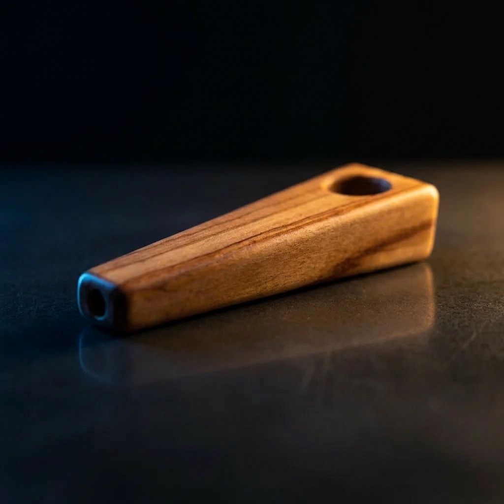 Natural Edge Tulip Wood Pipe