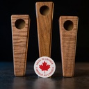 Natural Edge Curly Maple Wood Pipe