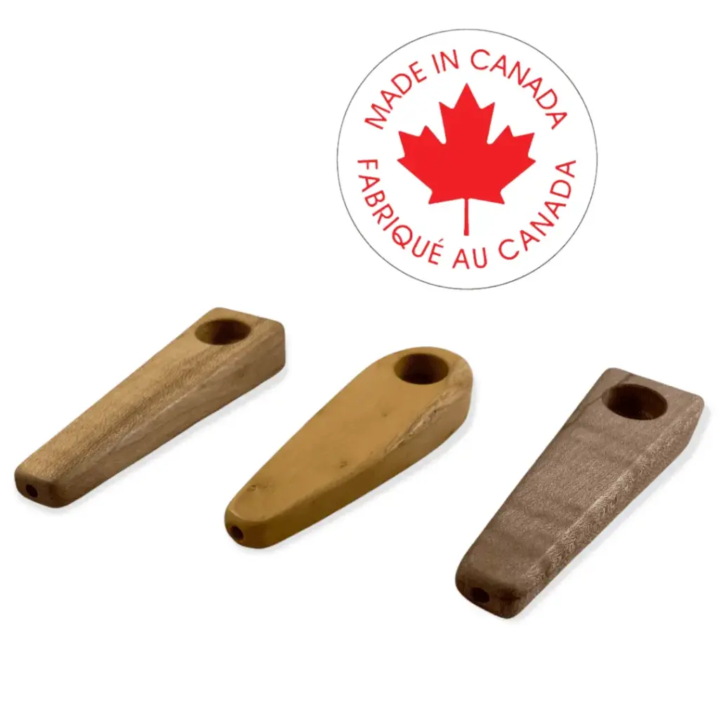 Natural Edge Maple Wood Pipe