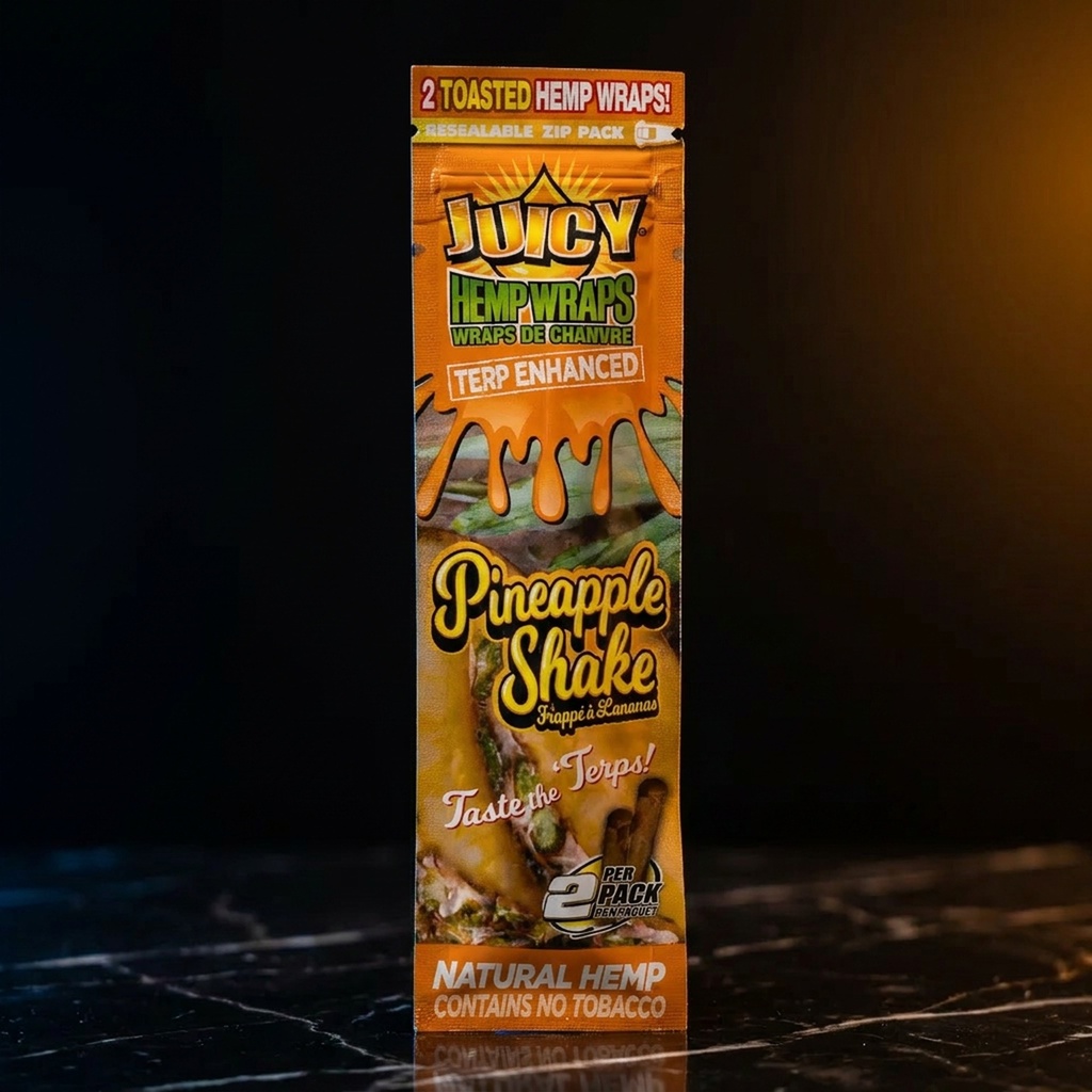 Juicy Terp Enhanced Hemp Wraps-Pineapple Shake