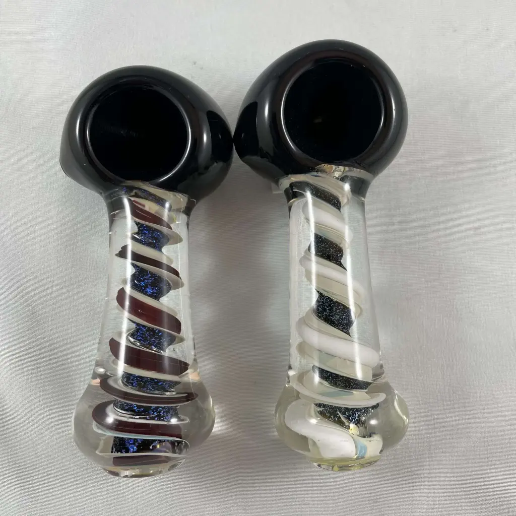 Glass Pipe Inside Twist Colourful