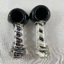 Glass Pipe Inside Twist Colourful