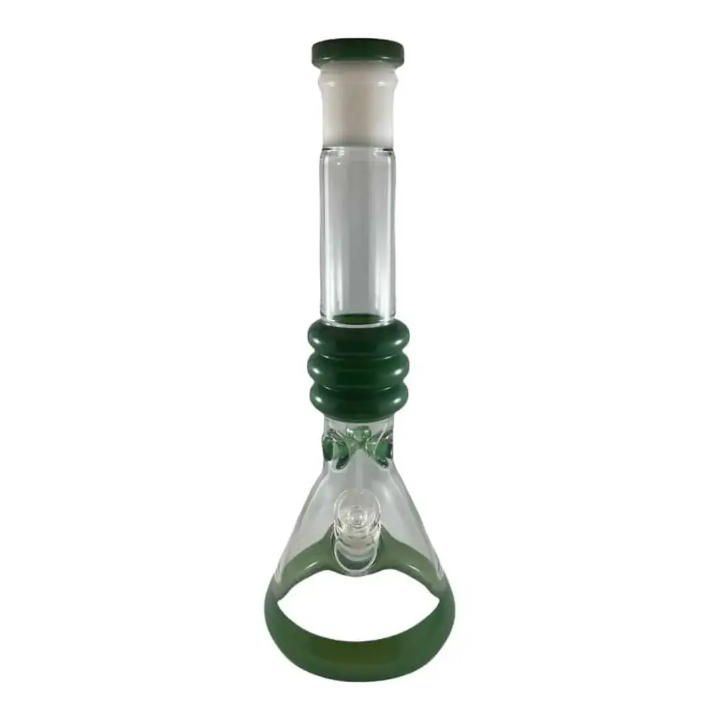 16" Beaker Bong With Coloured Base & Maria Tube