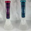 14" 7mm Embossed Design Beaker Assorted Colours