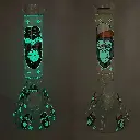 14" 7mm Glow In The Dark Monkey Beakers