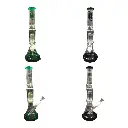 Infyniti Glass 14" Tree Perc Beaker With Colour Accents