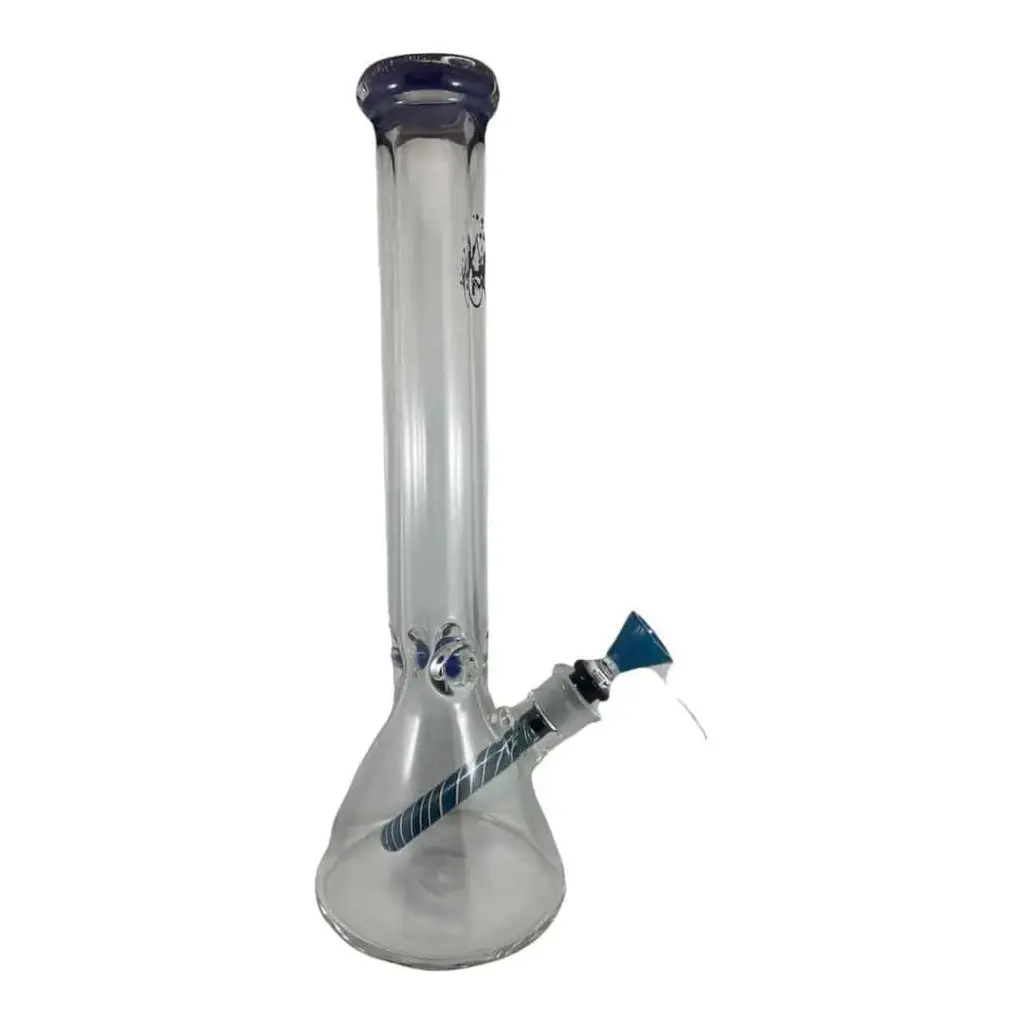 Pulsar 16" Beaker With Colour Accents & Colour Worked Down Stem