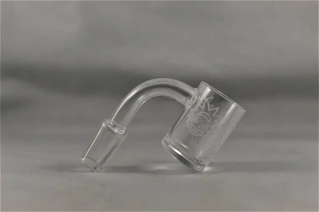 Etched Rick & Morty Quartz Banger-14mm Male 90°