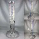 12" Champagne Frosted Straight Tube