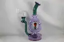 Pulsar 8.75" Donut Rig With Flower Marble