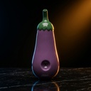 Premium Roast & Toast Ceramic Hand Pipe-Eggplant
