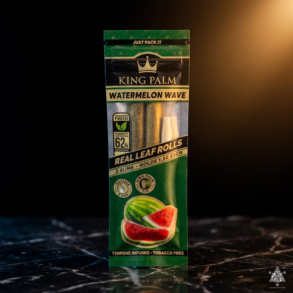 King Palm Slim-Watermelon Wave