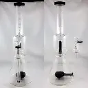 Pulsar 13" Beaker With Fixed Stem & Double Perc