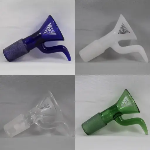 Red Eye Glass Full Colour Cone Bowl-14mm Male