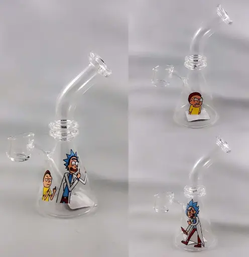 5" Full Quartz Rick & Morty Beaker