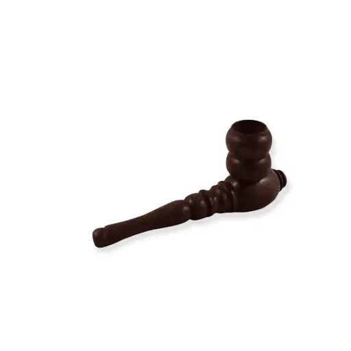 4" Plain Rosewood Pipe