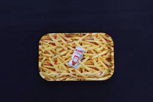 Raw French Fries Rolling Tray -Small