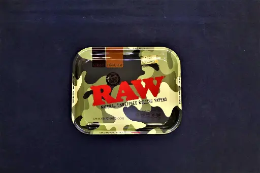 Raw Camo Rolling Tray-Large