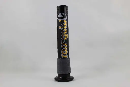 Ross' Gold Glass Black Open End  Diffuser Downstem-4"