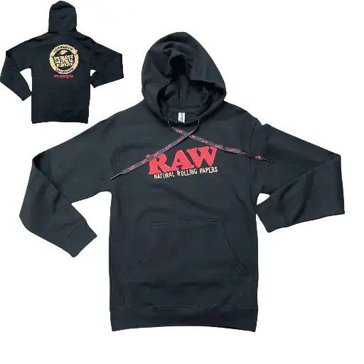 Raw Apparel Black Pull Over Hoodie - (XS-XXL)