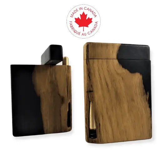 Natural Edge Dugout-Blackwood With Port Hole