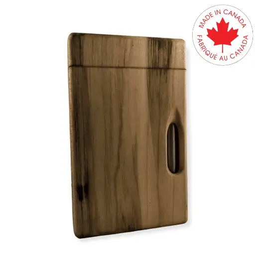 Natural Edge Dugout- Splatted Maple Port Hole