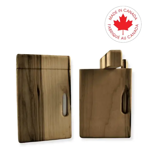 Natural Edge Dugout-Splatted Maple With Porthole