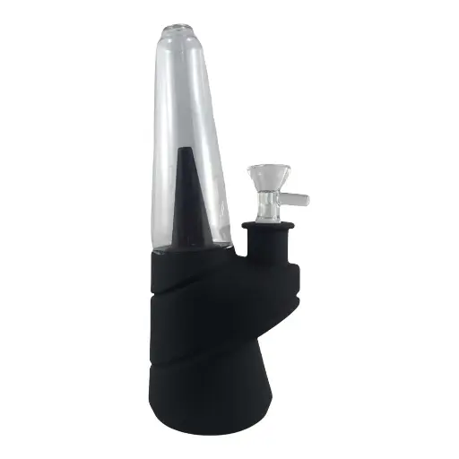 Lit 7"  Hybrid Cone Bubbler
