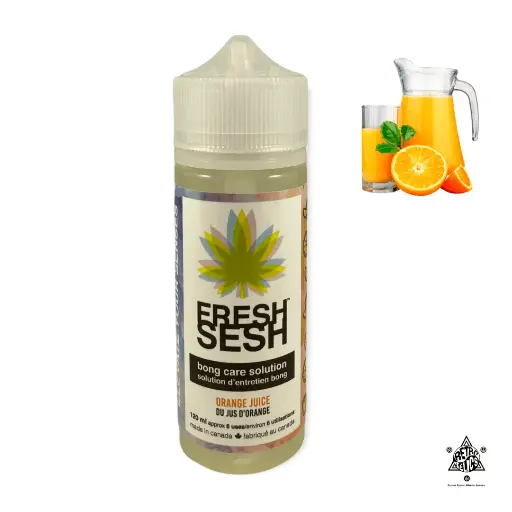 Fresh Sesh Bong Care Solution 120mL-Orange Juice