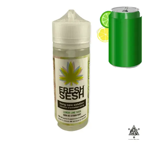 Fresh Sesh Bong Care Solution 120mL-Lemon Lime Soda
