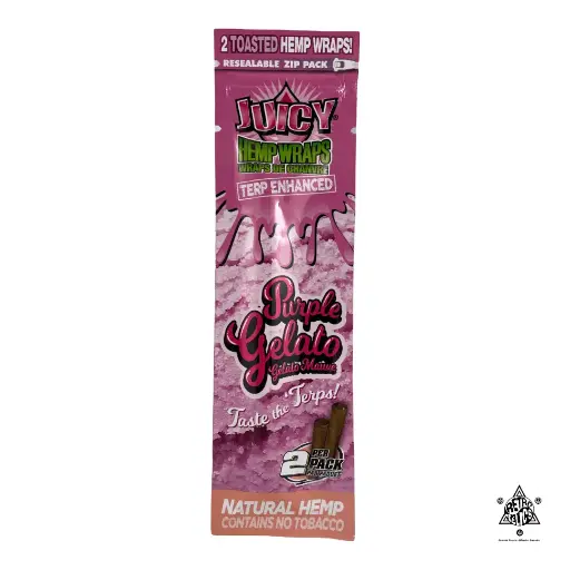 Juicy Terp Enhanced Hemp Wraps- Purple Gelato