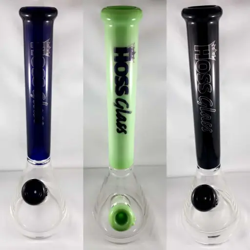 Hoss Glass Coloured Neck Beaker Set