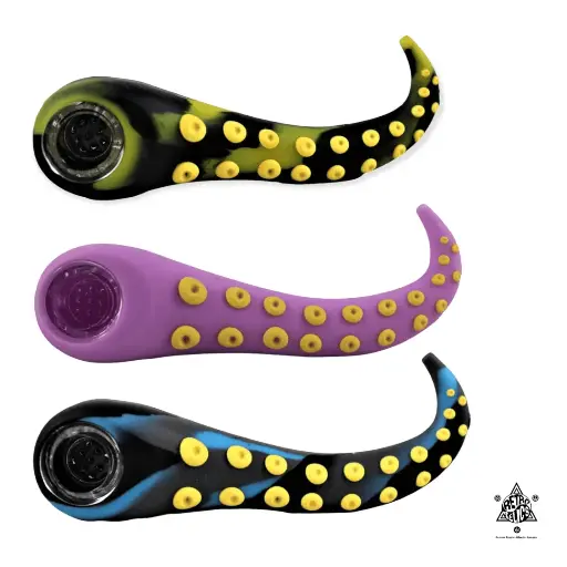 Silicone Hand Pipe-Tentacle