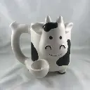 Pipe Mug- Ceramic Cow