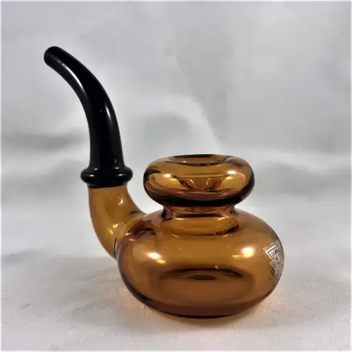 Red Eye Glass Billiard Hand Pipe