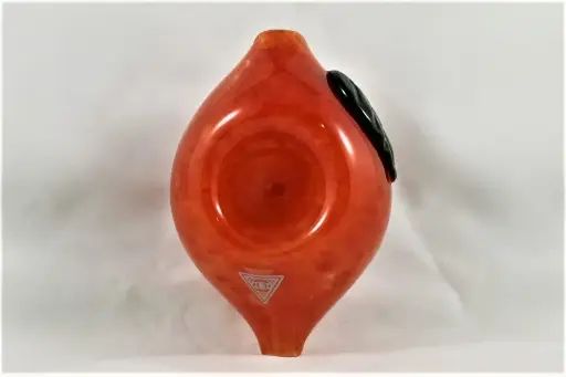 Red Eye Glass 3.5" Peach Hand Pipe
