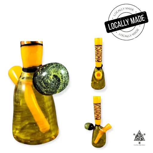 Wicked Fabrications Yellow Wig-Wag Beaker