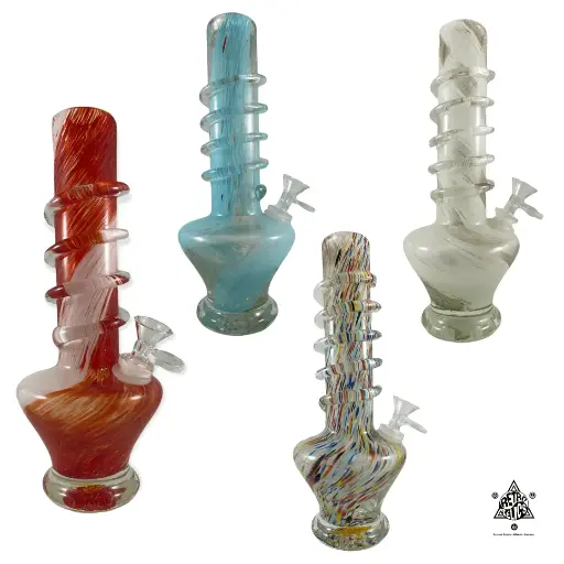 Vintage Soft Glass Geordi Vase Bong