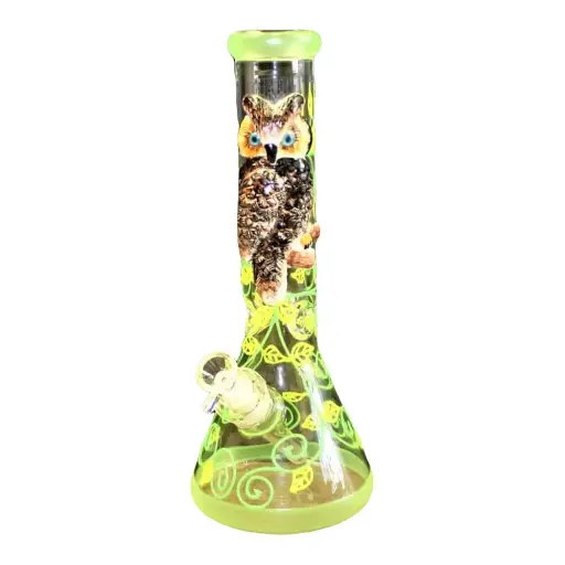 3-D Glow Hoots Owl Beaker