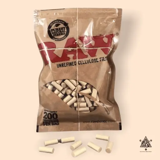 Raw Pre Rolled Cellulose Tips- 200 Pack