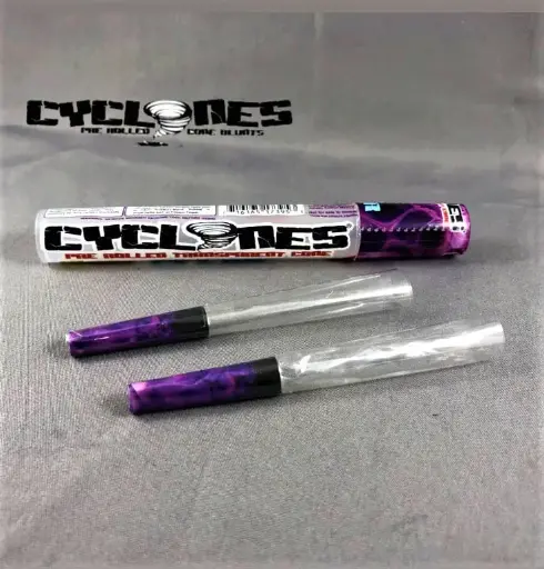 Cyclones Clear  Cones -Purple Unknown