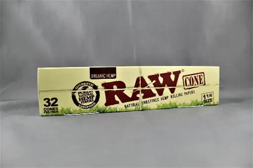 Raw Organic Cones  1¼"  - 32 Pack