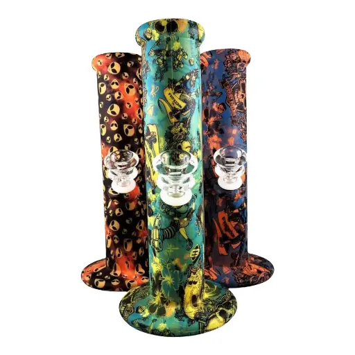 Silicone Straight Tube Bong