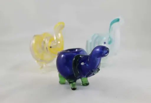 Mini Frit Elephant Pipes