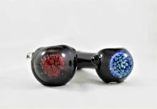 Thick Black Spoon With Flower Head